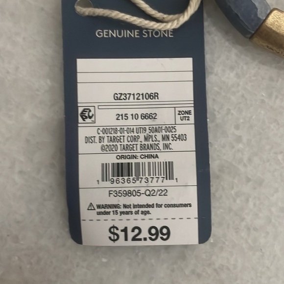 Universal Thread bracelet genuine stone stretch earth tone jewelry - Picture 2 of 4